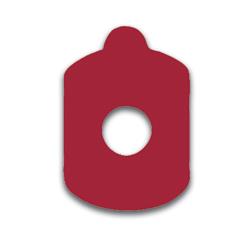 Crimson King Half-Eye, French-Cut, 20 x 25 mm Premium Blocking Pad (roll of 1,000)